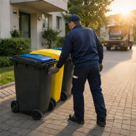 Abfalltonnenbereitstellung